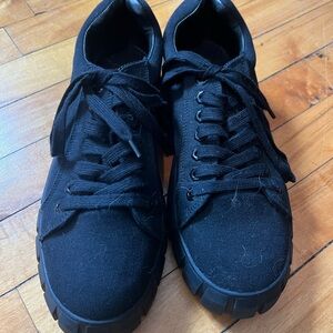 Black Canvas Sneakers